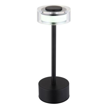 Globo - Lámpara de mesa LED táctil recargable y regulable LED/2,5W/3,7V 2700/4000/6500K 1800mAh negro