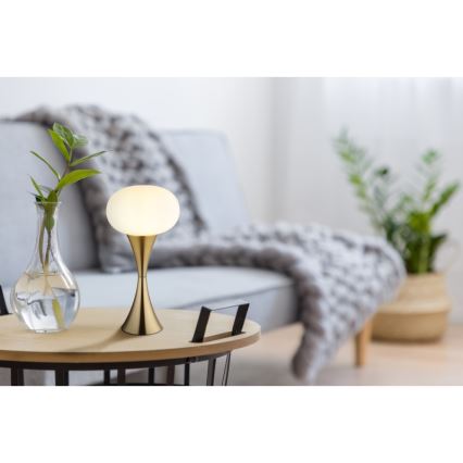 Globo - Lámpara de sobremesa 1xE14/25W/230V dorada