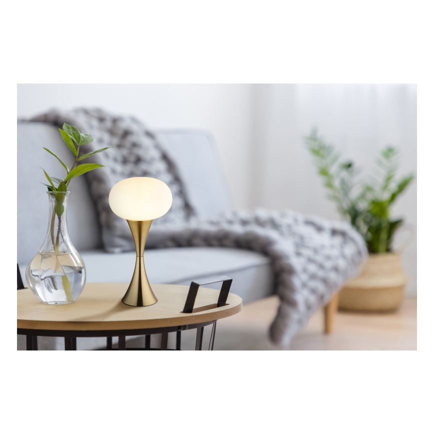 Globo - Lámpara de sobremesa 1xE14/25W/230V dorada