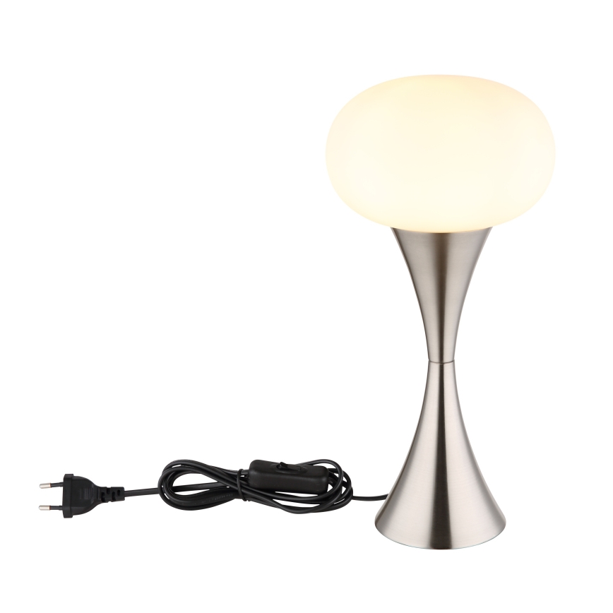 Globo - Lámpara de mesa 1xE14/25W/230V cromo mate