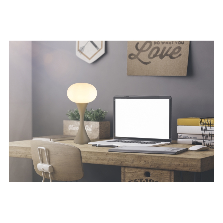 Globo - Lámpara de mesa 1xE14/25W/230V beige