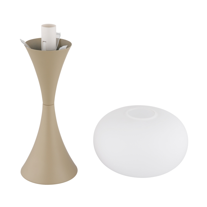 Globo - Lámpara de mesa 1xE14/25W/230V beige
