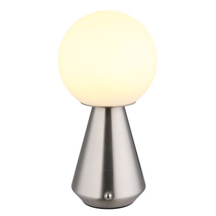 Globo - Lámpara de mesa LED táctil regulable para exterior LED/1,5W/5V 3000/4500/6500K 1800 mAh IP41 cromo mate