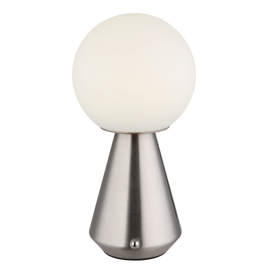 Globo - Lámpara de mesa LED táctil regulable para exterior LED/1,5W/5V 3000/4500/6500K 1800 mAh IP41 cromo mate