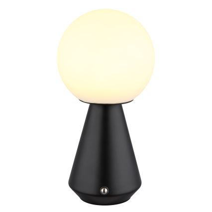 Globo - Lámpara de mesa LED táctil regulable para exterior LED/1,5W/5V 3000/4500/6500K 1800 mAh IP41 negro