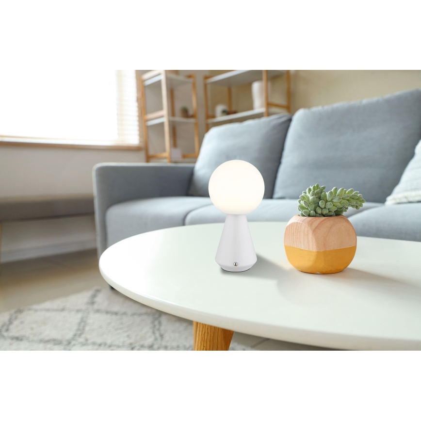 Globo - Lámpara LED de mesa táctil regulable para exterior LED/1,5W/5V 3000/4500/6500K 1800 mAh IP41 blanco