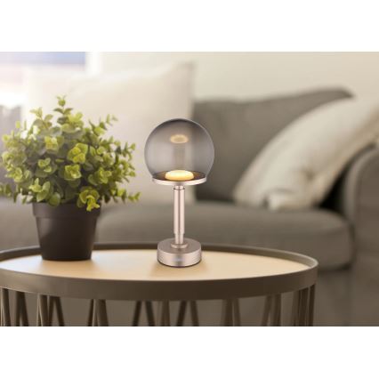 Globo - LED Lámpara de mesa táctil recargable y regulable LED/2,5W/5V 1800mAh 2700/4000/6500K Oro rosa