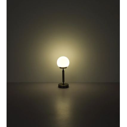 Globo - LED Lámpara de mesa táctil recargable y regulable LED/2,5W/5V 1800mAh 2700/4000/6500K negro
