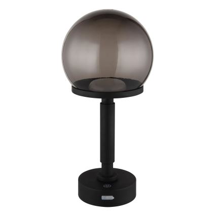 Globo - LED Lámpara de mesa táctil recargable y regulable LED/2,5W/5V 1800mAh 2700/4000/6500K negro