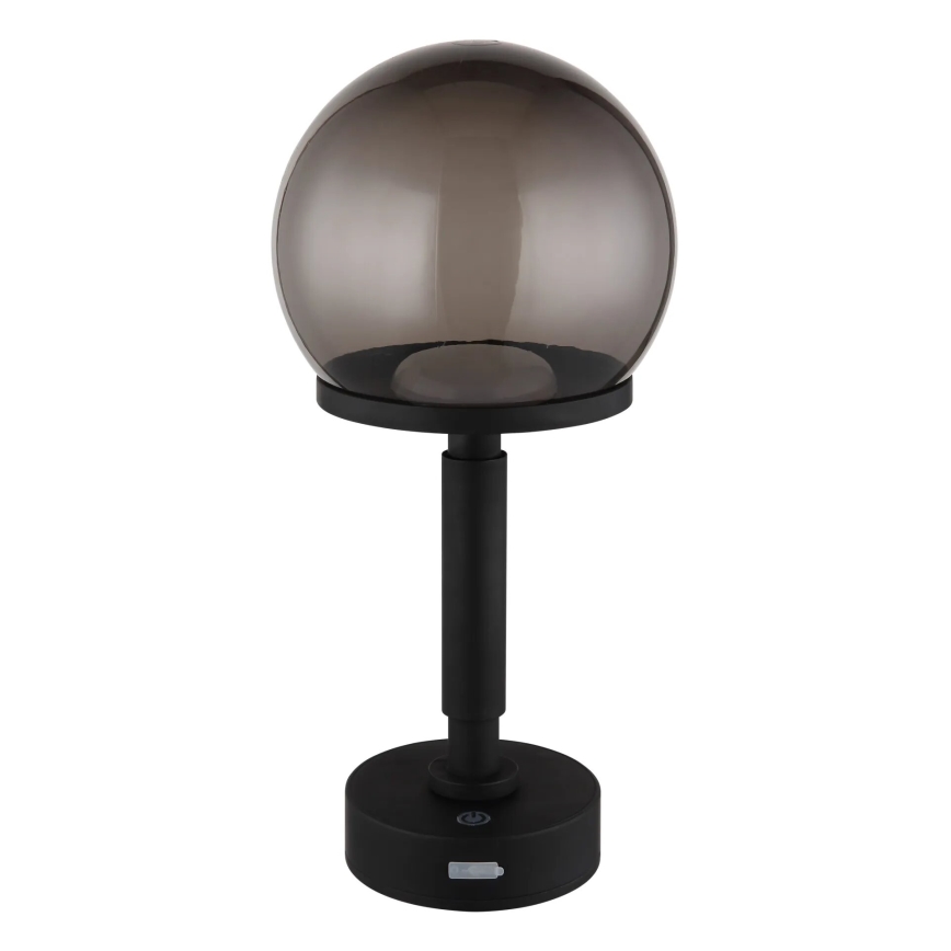 Globo - LED Lámpara de mesa táctil recargable y regulable LED/2,5W/5V 1800mAh 2700/4000/6500K negro