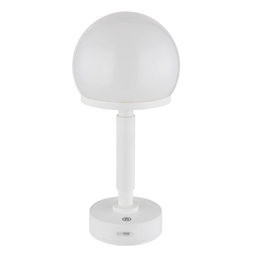 Globo - LED Lámpara de mesa táctil recargable y regulable LED/2,5W/5V 1800mAh 2800K blanco
