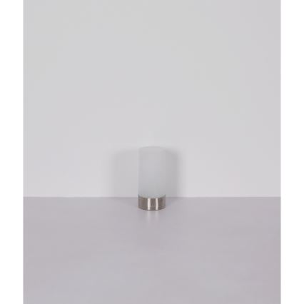Globo - Lámpara de mesa LED RGBW táctil regulable para exterior LED/1,8W/5V 1500 mAh IP44 cromo mate