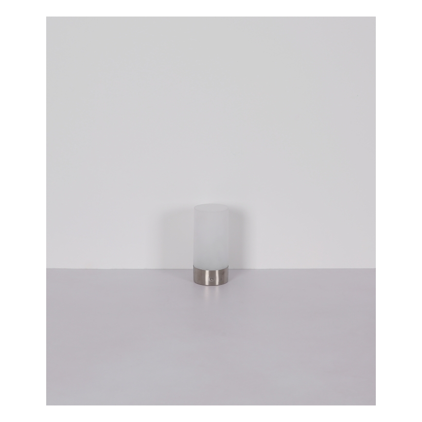Globo - Lámpara de mesa LED RGBW táctil regulable para exterior LED/1,8W/5V 1500 mAh IP44 cromo mate