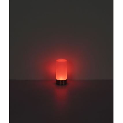 Globo - Lámpara de mesa LED RGBW táctil regulable para exterior LED/1,8W/5V 1500 mAh negro