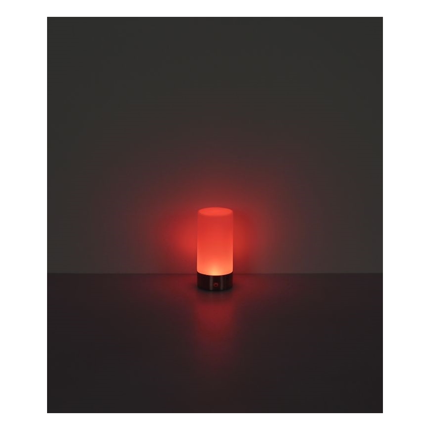 Globo - Lámpara de mesa LED RGBW táctil regulable para exterior LED/1,8W/5V 1500 mAh negro