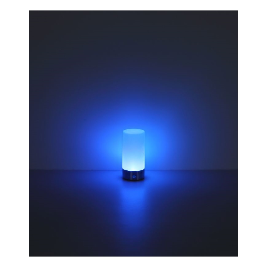 Globo - Lámpara de mesa LED RGBW táctil regulable para exterior LED/1,8W/5V 1500 mAh negro