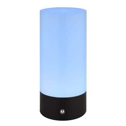 Globo - Lámpara de mesa LED RGBW táctil regulable para exterior LED/1,8W/5V 1500 mAh negro