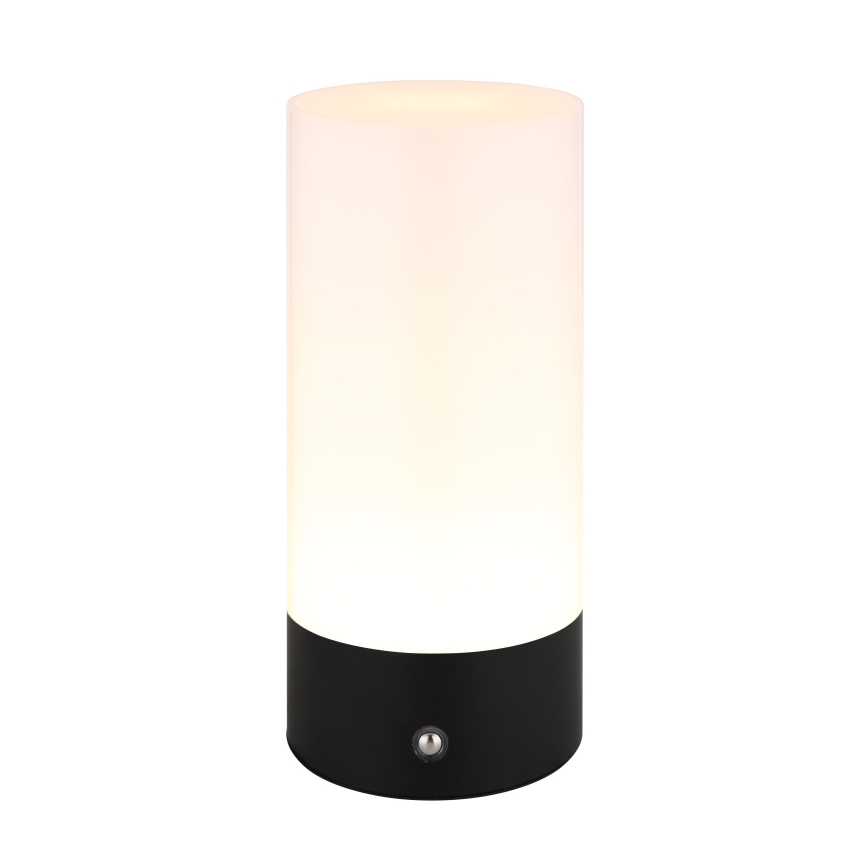 Globo - Lámpara de mesa LED RGBW táctil regulable para exterior LED/1,8W/5V 1500 mAh negro
