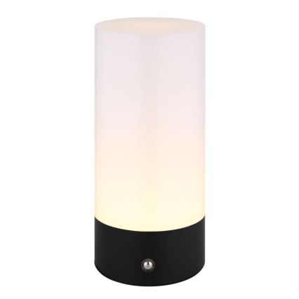 Globo - Lámpara de mesa LED RGBW táctil regulable para exterior LED/1,8W/5V 1500 mAh negro