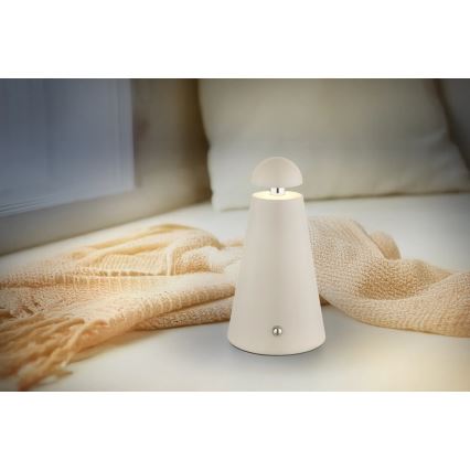 Globo - Lámpara de sobremesa LED recargable, táctil y regulable LED/1,2W/5V 1200 mAh