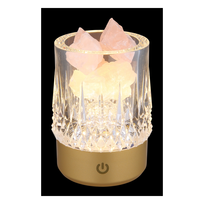 Globo - Lámpara de mesa regulable LED táctil LED/1W/5V 3000K 1200 mAh dorado