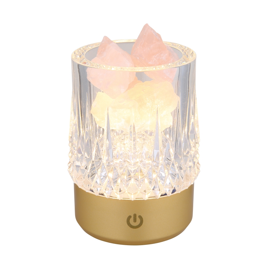 Globo - Lámpara de mesa regulable LED táctil LED/1W/5V 3000K 1200 mAh dorado