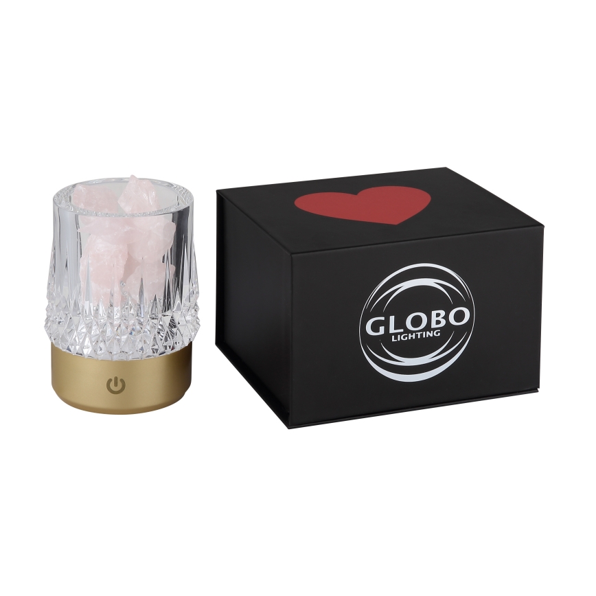 Globo - Lámpara de mesa regulable LED táctil LED/1W/5V 3000K 1200 mAh dorado