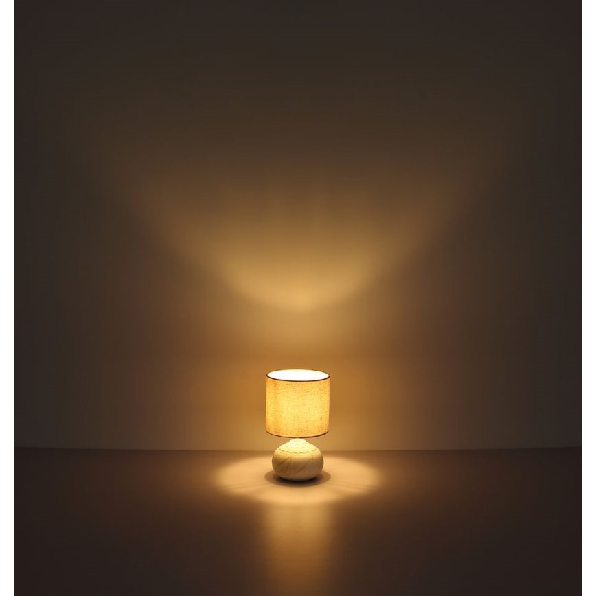 Globo - Lámpara de mesa 1xE14/40W/230V beige/cerámica