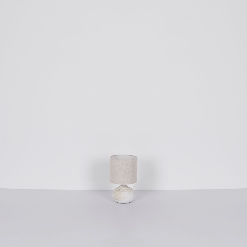Globo - Lámpara de mesa 1xE14/40W/230V beige/cerámica