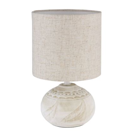 Globo - Lámpara de mesa 1xE14/40W/230V beige/cerámica