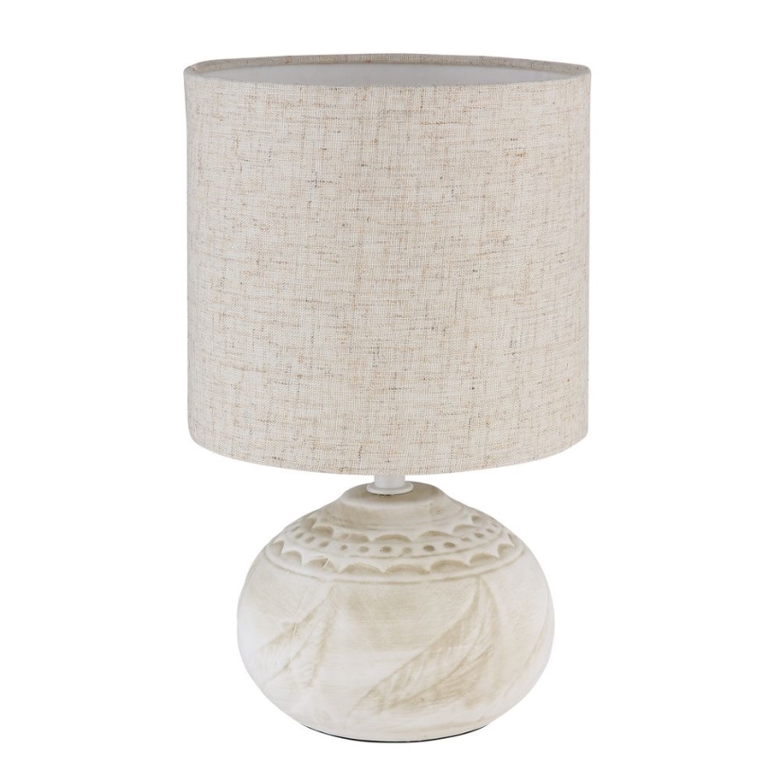 Globo - Lámpara de mesa 1xE14/40W/230V beige/cerámica