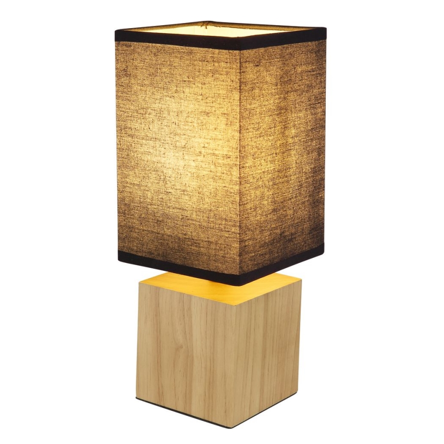 Globo - Lámpara de mesa 1xE27/7W/230V negro/marrón