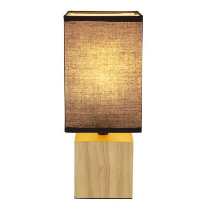 Globo - Lámpara de mesa 1xE27/7W/230V negro/marrón