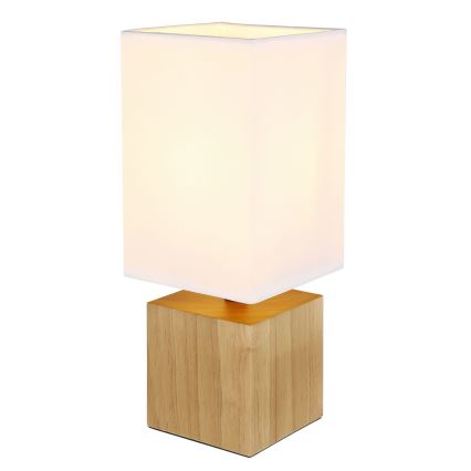 Globo - Lámpara de mesa 1xE27/7W/230V blanco/marrón