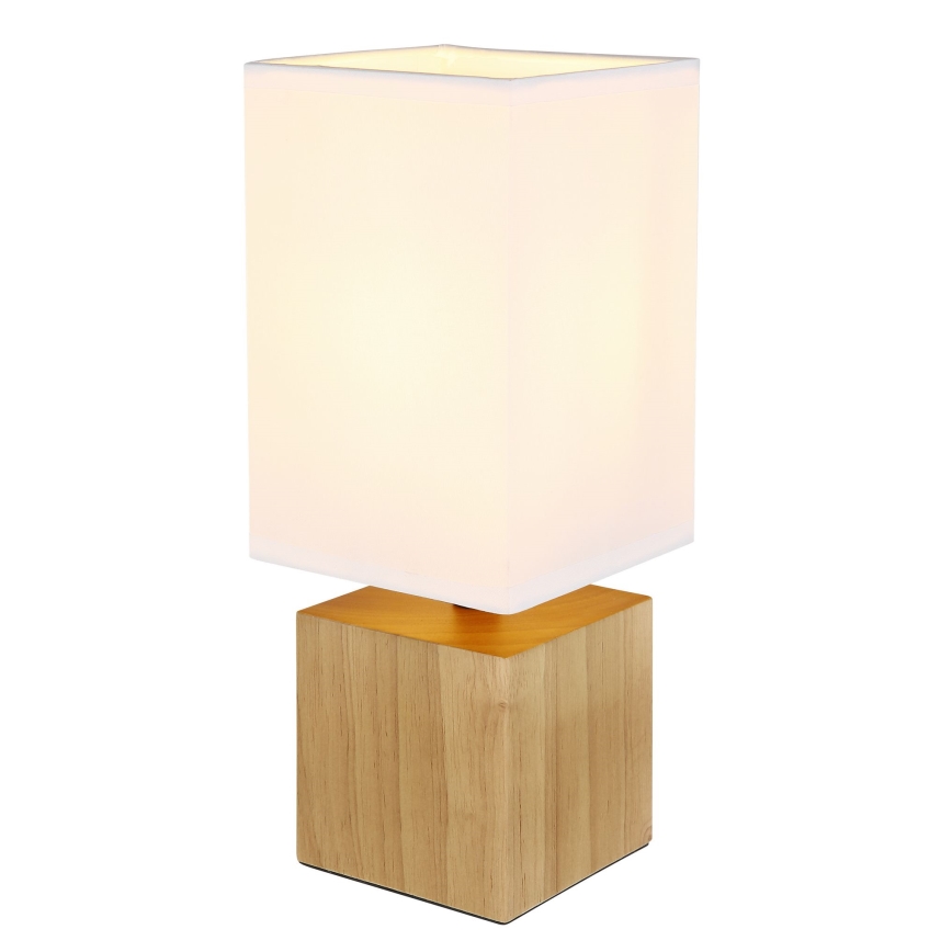 Globo - Lámpara de mesa 1xE27/7W/230V blanco/marrón