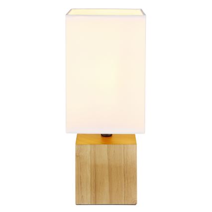 Globo - Lámpara de mesa 1xE27/7W/230V blanco/marrón