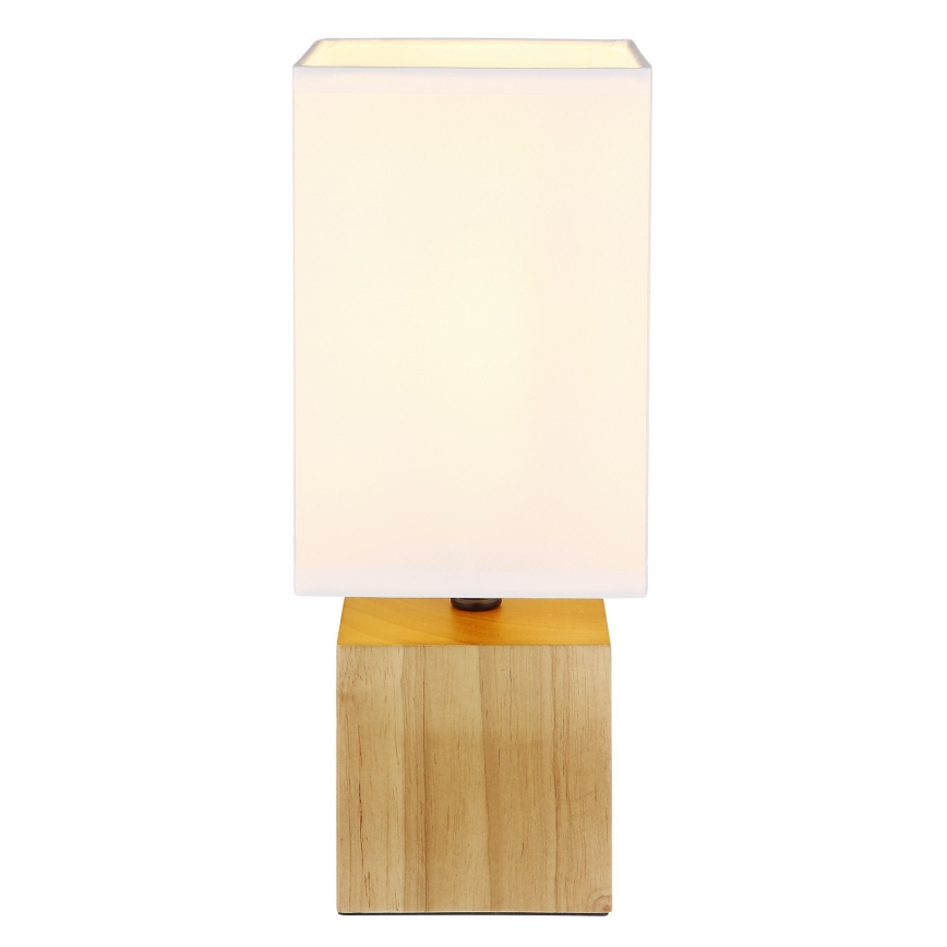 Globo - Lámpara de mesa 1xE27/7W/230V blanco/marrón