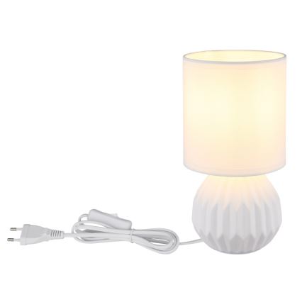 Globo - Lámpara de mesa 1xE14/40W/230V blanco