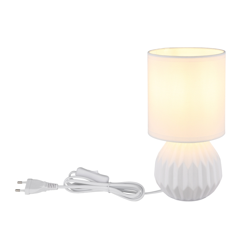 Globo - Lámpara de mesa 1xE14/40W/230V blanco