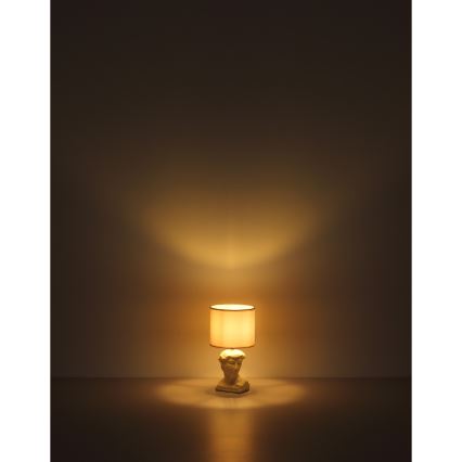 Globo - Lámpara de mesa 1xE14/40W/230V color crema