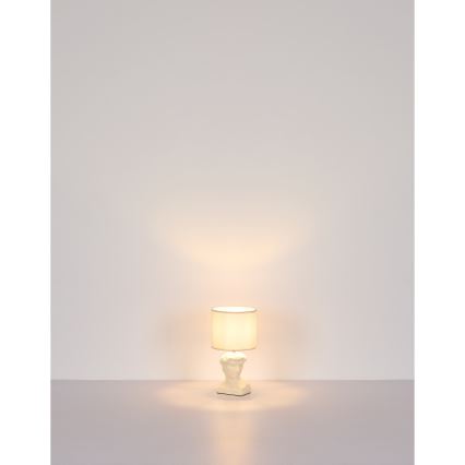 Globo - Lámpara de mesa 1xE14/40W/230V color crema
