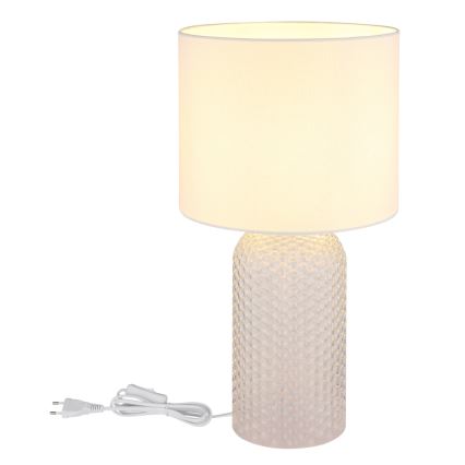 Globo - Lámpara de mesa 1xE27/60W/230V blanco