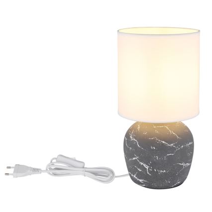 Globo - Lámpara de mesa 1xE14/40W/230V gris