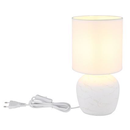 Globo - Lámpara de mesa 1xE14/40W/230V blanco
