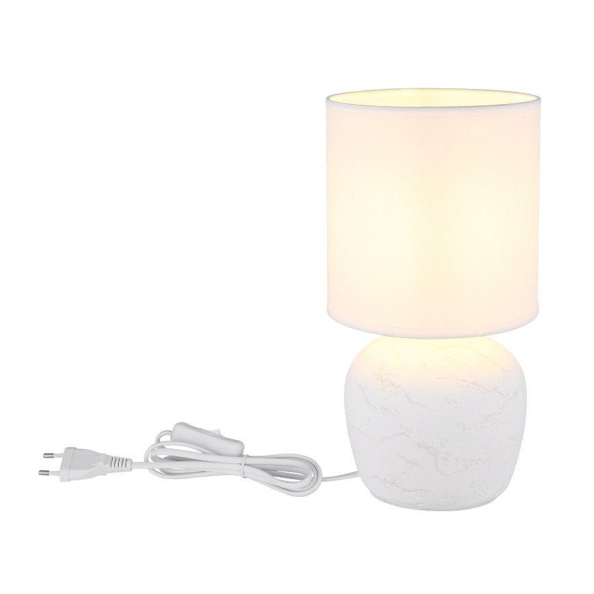 Globo - Lámpara de mesa 1xE14/40W/230V blanco