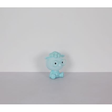 Globo - Lámpara de noche infantil LED regulable y recargable SHEEPY 1W/5V 500 mAh azul