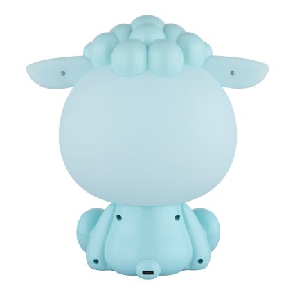 Globo - Lámpara de noche infantil LED regulable y recargable SHEEPY 1W/5V 500 mAh azul