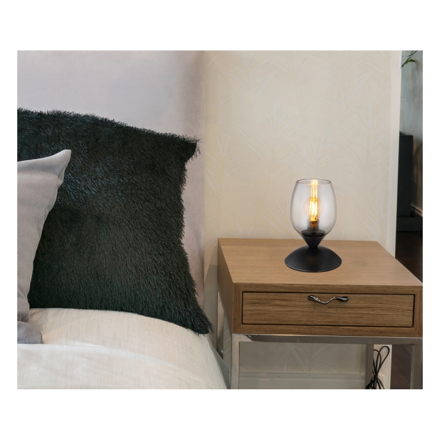 Globo 24007S - Lámpara táctil de mesa KUWAITA 1xE14/25W/230V negro