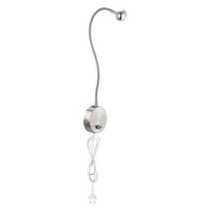 Globo - Lámpara LED flexible pequeña LED/3W/230V cromo brillante