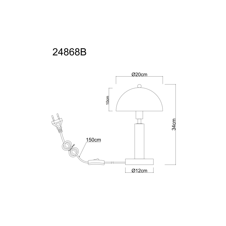 Globo - Lámpara de mesa 1xE14/40W/230V